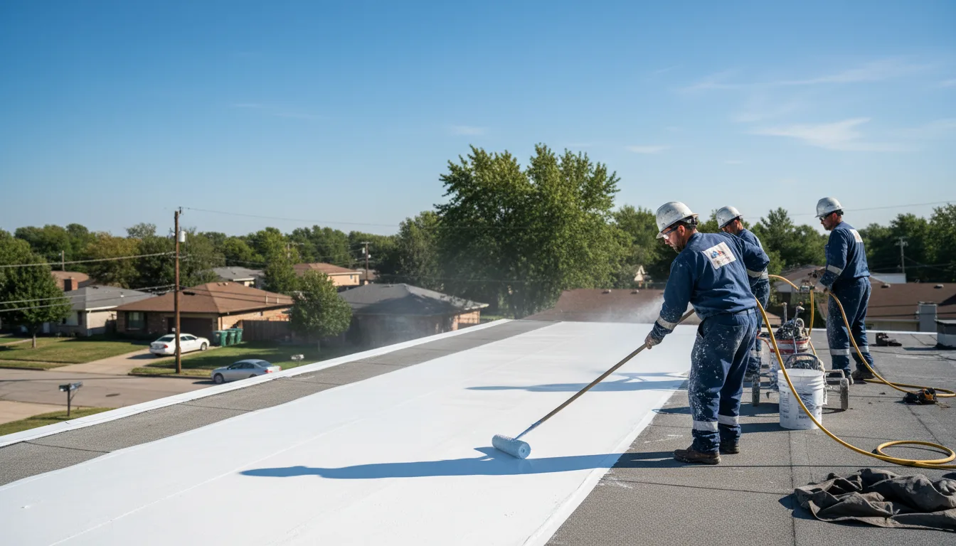 Commercial roof coating in Hoffmeister, NY near me